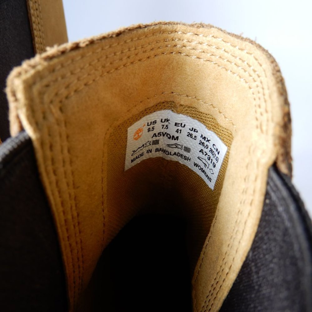 Timberland Carnaby Cool Chelsea BOOTS Size 9.5 Wheat Nubuck Lug Sole NEW - Picture 9 of 11